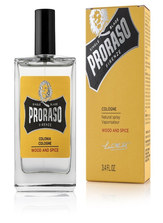 Proraso Cologne, Wood & Spice, 3.4 Fl Oz - Image 1