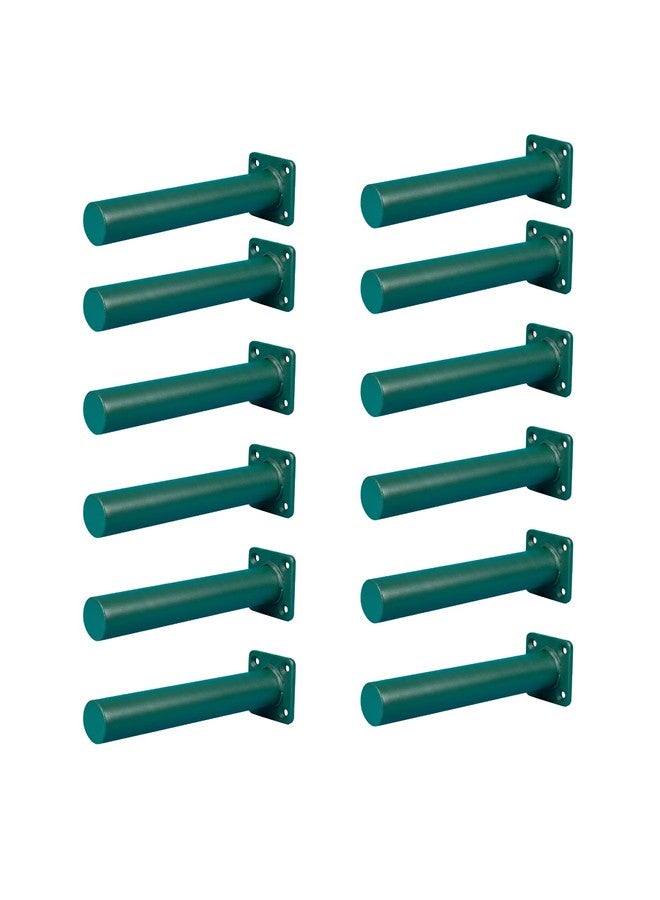 Barcaloo Outdoor Monkey Bars for Kids- Set of 12, 8 Inch Single Sided Green Metal Monkey Bar Set for Backyard Swing Set, Playground Ladder & Climbing - Playset Kit Includes Hardware for Mounting - Image 1