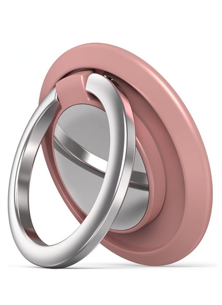 YoYoTech YoYoTech Ring Stand Mobile Phone Ring Holder Buckle Car 360° Magnetic Silicone Metal car for All Smartphones (Rose Gold)  - Image 1