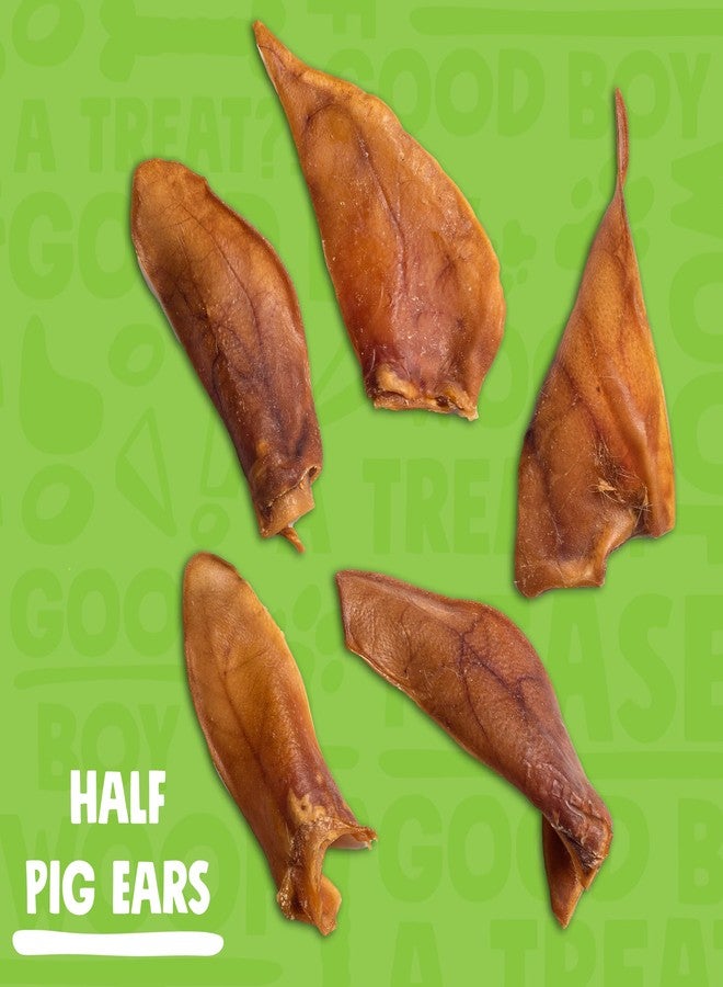 Jolly Barks Half Pig Ears for Dogs (12 Pack) – All Natural Single Ingredient Dog Chews – High Protein, Easily Digestible Pig Ear Treats – Rawhide Alternative for Small & Large Dogs - Image 2