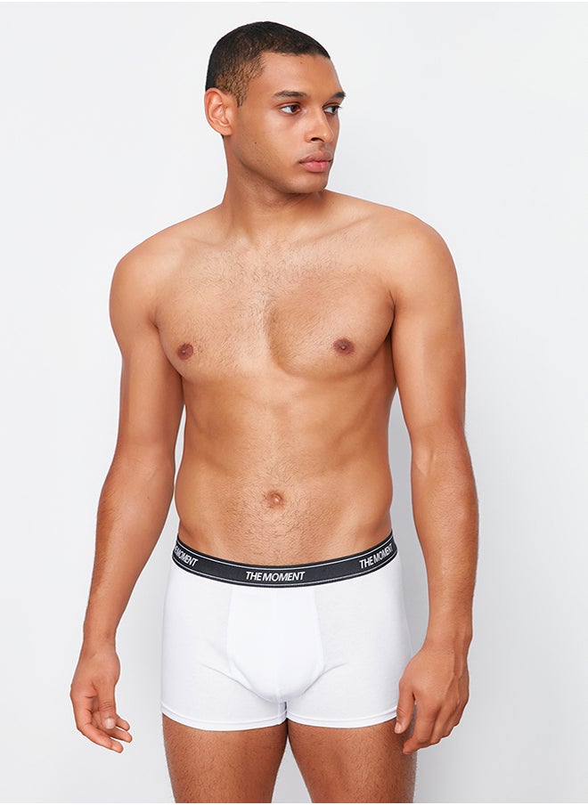 trendyol Men's Black Elastic 3-Pack Cotton Boxer  - Image 1