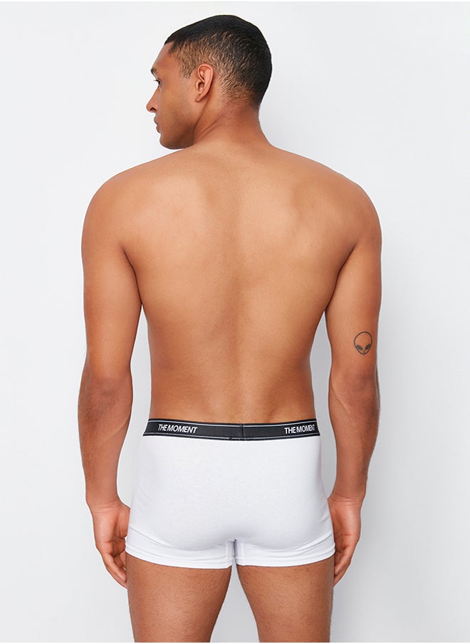 trendyol Men's Black Elastic 3-Pack Cotton Boxer  - Image 2