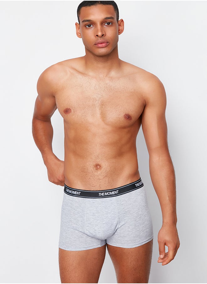 trendyol Men's Black Elastic 3-Pack Cotton Boxer  - Image 3