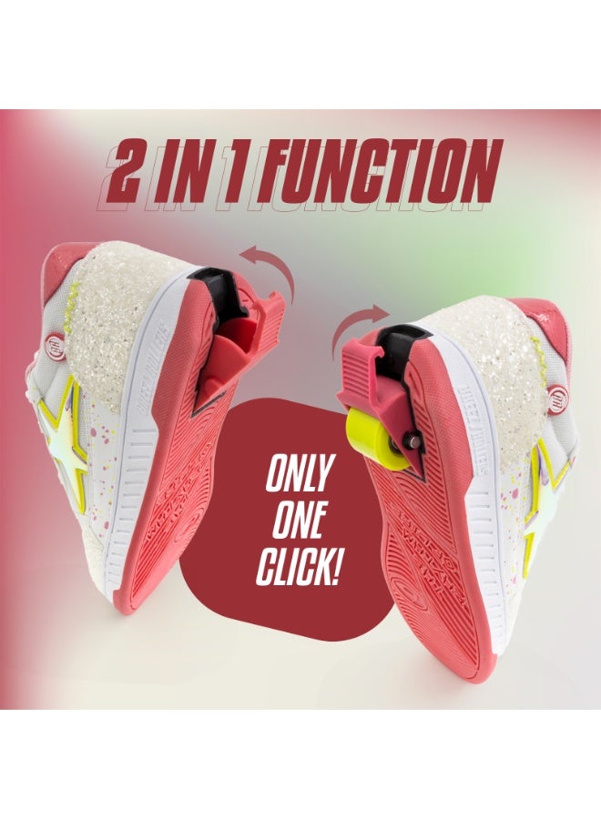 BREEZYROLLERS BREEZY ROLLERS shoes with wheels for children, Roller skates sneakers kids, From children's street shoes to roller skates in a few seconds, Patented click system, Trainers with wheels for girls & boys - Image 3