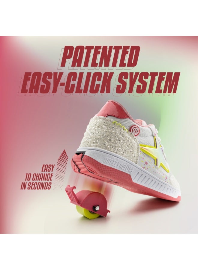 BREEZYROLLERS BREEZY ROLLERS shoes with wheels for children, Roller skates sneakers kids, From children's street shoes to roller skates in a few seconds, Patented click system, Trainers with wheels for girls & boys - Image 2