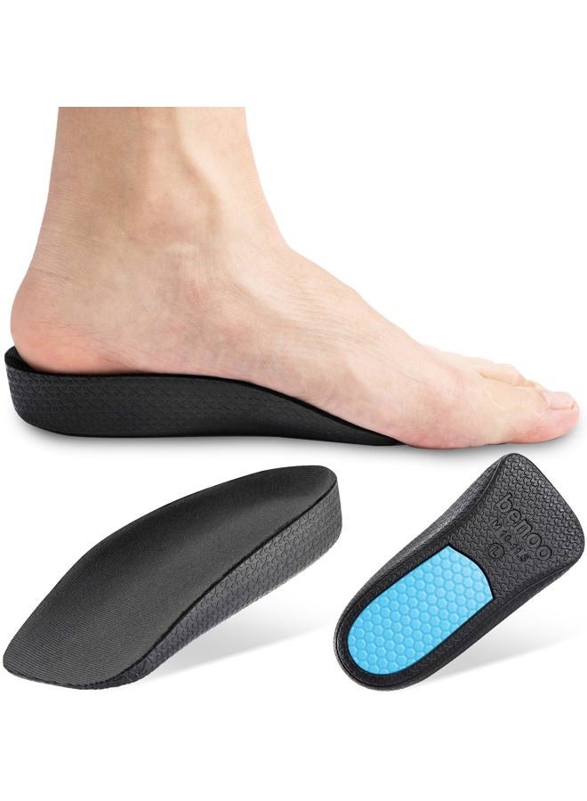 benoo Medium Length Increase Insoles - Increase Height for Comfortable Shoes for Men, Instant Height Increase (7-9) - Image 1