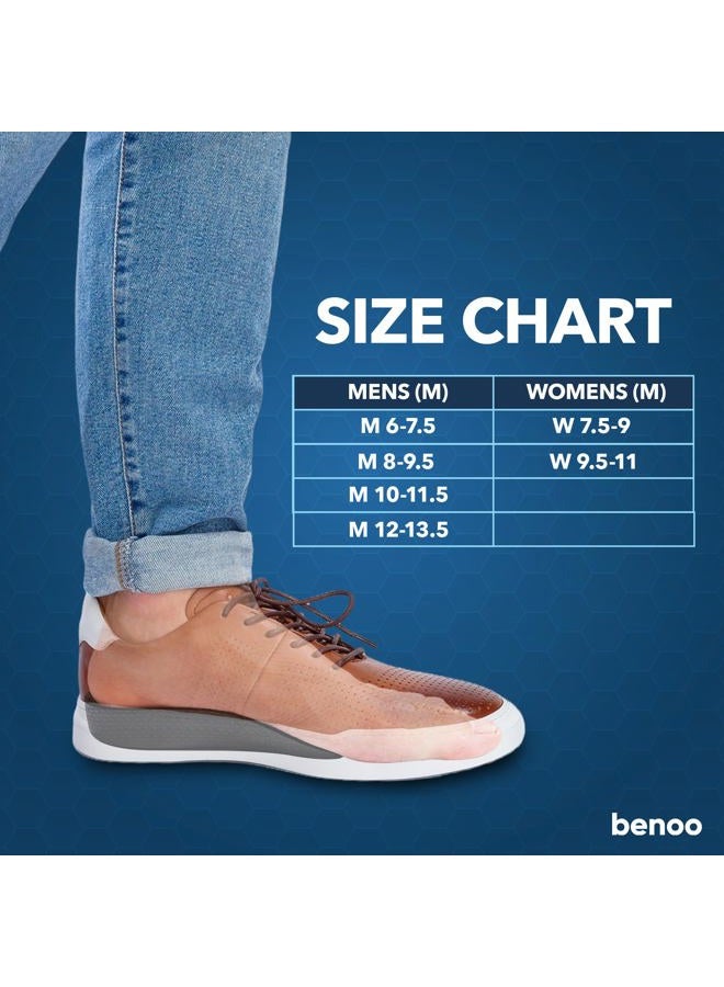 benoo Medium Length Increase Insoles - Increase Height for Comfortable Shoes for Men, Instant Height Increase (7-9) - Image 4