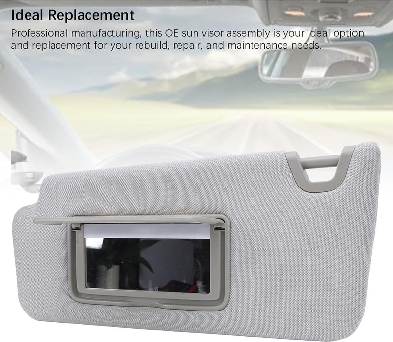 Luocute Sun Visor Assembly, Sun Blocker with Magnetic Mounting for Car Sunroof, Improve Visual Comfort and Driving Safety, Visor Replacement Replacement for 2013 2019 (Left: 83280 TA5 A51ZA) - Image 4