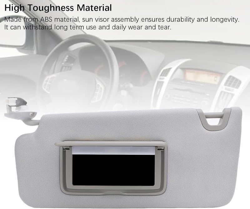 Luocute Sun Visor Assembly, Sun Blocker with Magnetic Mounting for Car Sunroof, Improve Visual Comfort and Driving Safety, Visor Replacement Replacement for 2013 2019 (Left: 83280 TA5 A51ZA) - Image 5