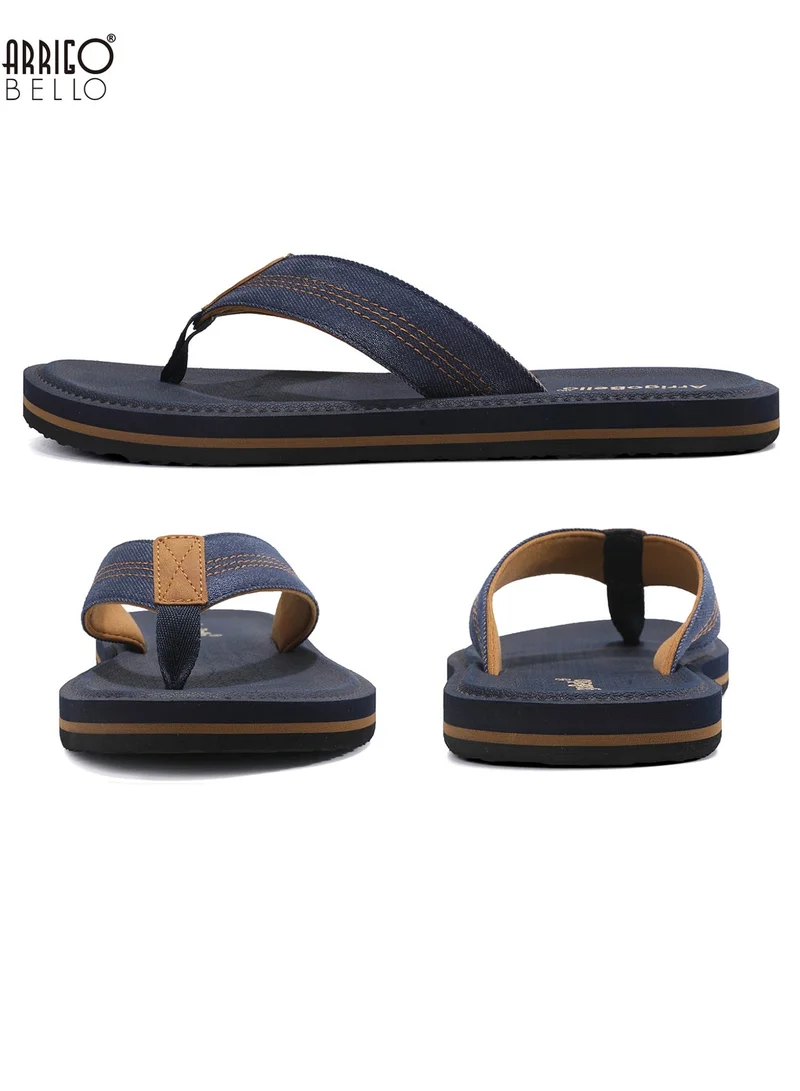 ARRIGO BELLO Mens Casual Comfort Flip Flops Non Slip Thong Sandals Lightweight Slides Slippers for Daily Wear