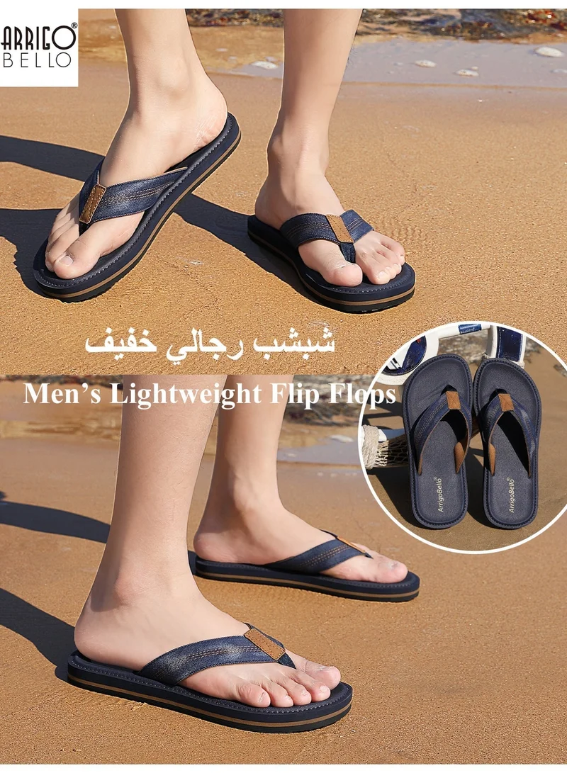 ARRIGO BELLO AT1905-2 Mens Casual Comfort Flip Flops Non Slip Thong Sandals Lightweight Slides Slippers for Daily Wear for Men | Best Price UAE
