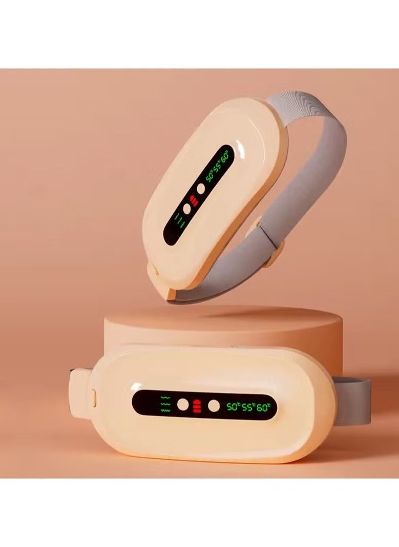 JAJEEK Cramps Menstrual Period Pain Relief Smart Heating Pad, Vibration Massage Belt for Period Cramps, Comfortable Belly Massager for Women – Available in Blue and Pink - Image 2