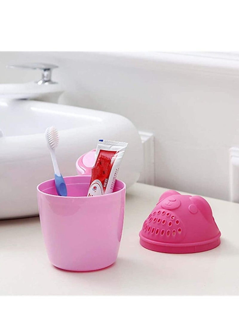 MIXDE كوب شطف الحمام للأطفال، شامبو شطف، ملعقة رش، ملحقات الحمام لأكواب غسيل حوض الأطفال، شطف الشامبو بمقبض (قطعتان) - Image 4