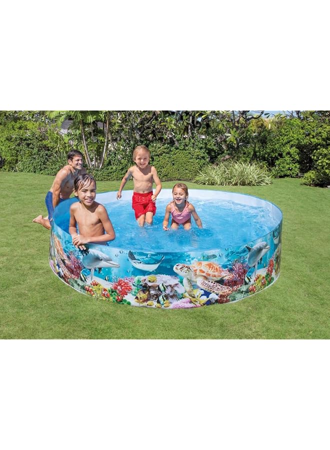 INTEX Coral Reef 8Ft Snapset Paddling Pool - Image 2