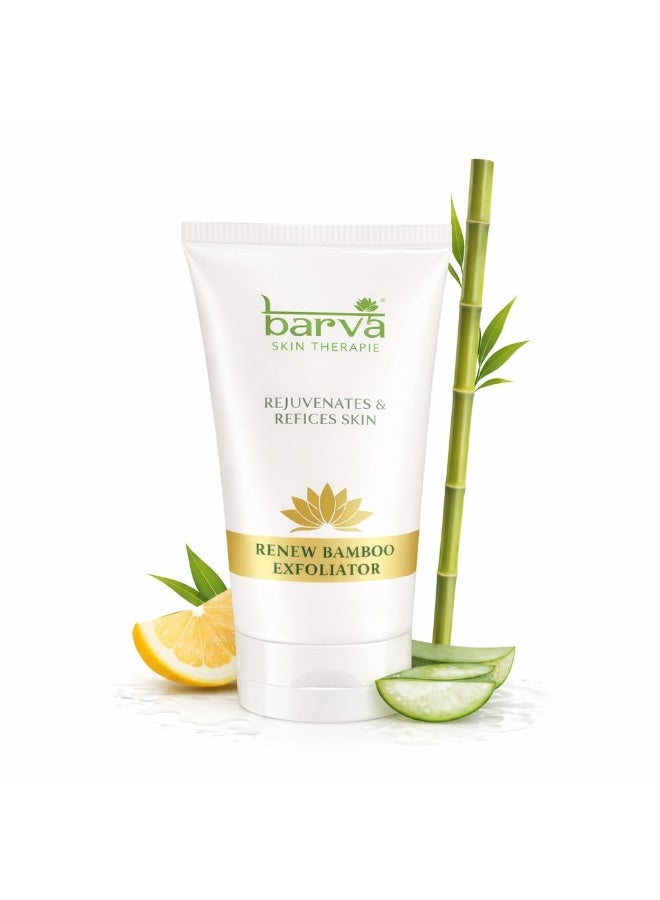 Barva Renew Bamboo Exfoliating Face Scrub, Rejuvenating Formula Helps Remove Blackheads, Whiteheads & Unclogs Pores For All Skin Types, 50ml - Image 1