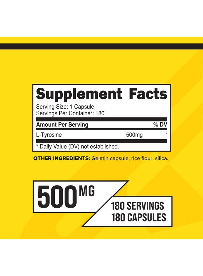 Primaforce L-Tyrosine Capsules 180 Capsules, 500 mg Per Serving - Image 2