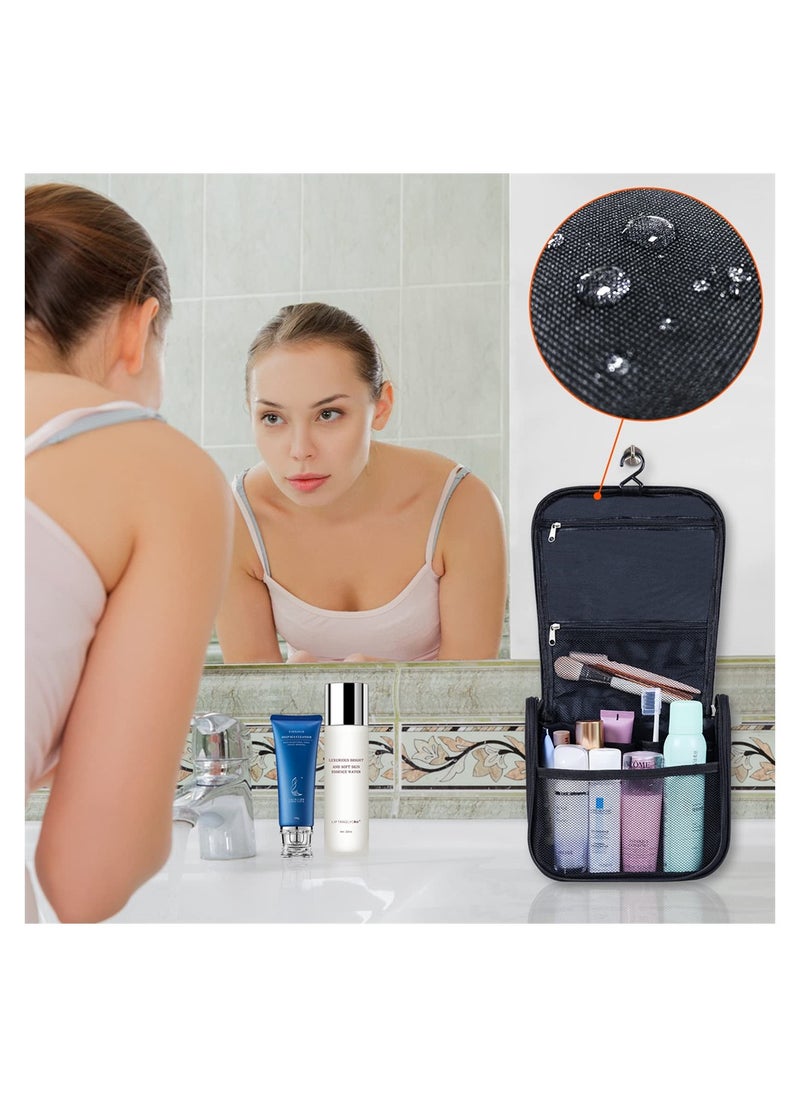 SYOSI - Wash Bag, Capacity Travel Toiletry Bags, Travel Portable Hanging Bag, Waterproof Cosmetic Bag, Toiletry Bags for Business Trip, Gym, Vacation and Household - Image 1