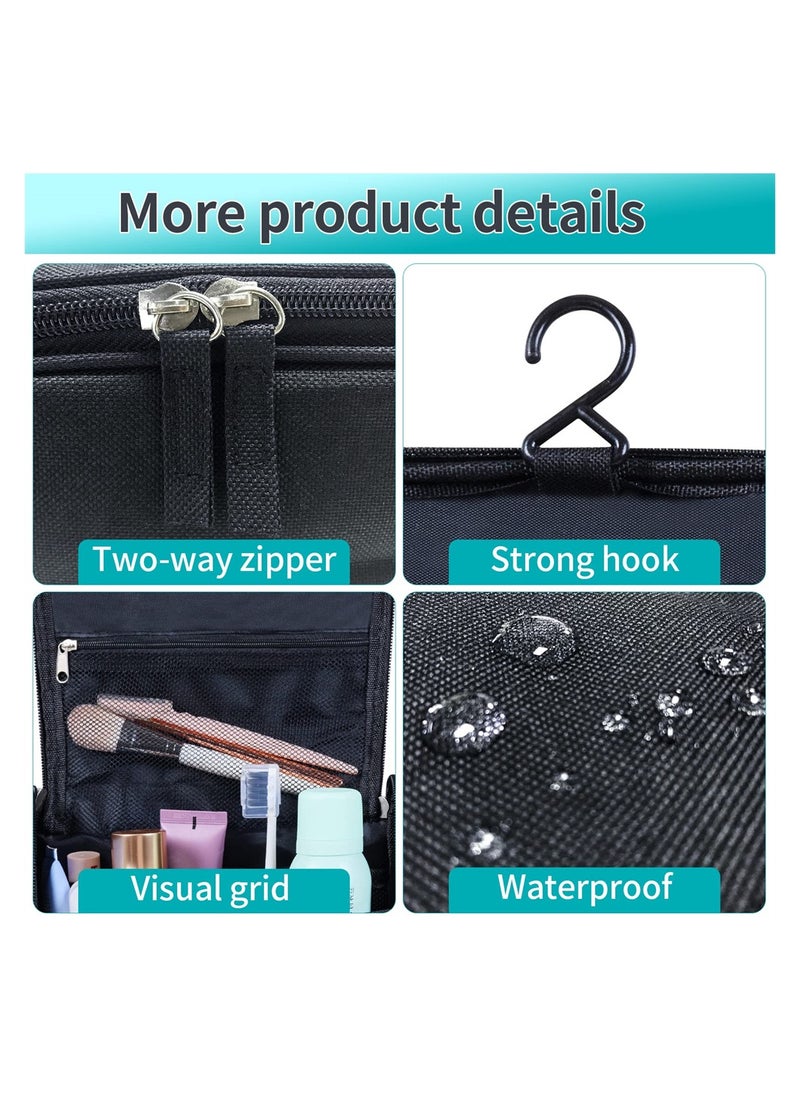 SYOSI - Wash Bag, Capacity Travel Toiletry Bags, Travel Portable Hanging Bag, Waterproof Cosmetic Bag, Toiletry Bags for Business Trip, Gym, Vacation and Household - Image 1