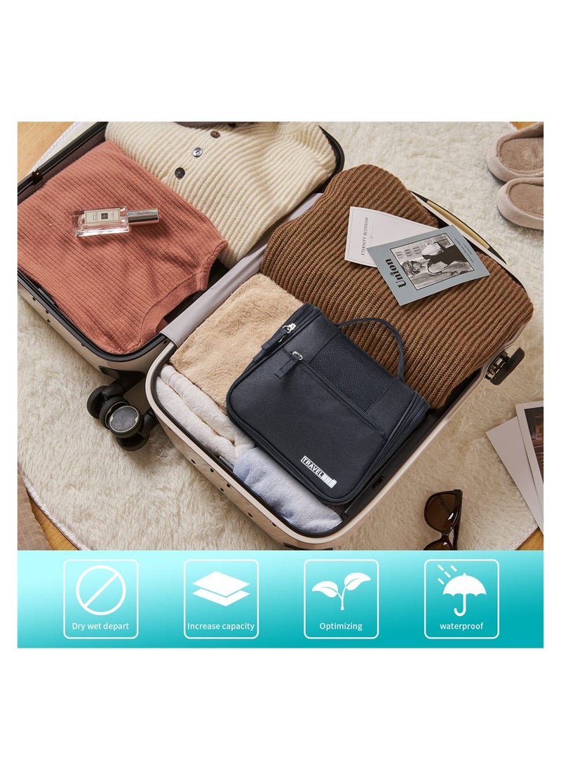 SYOSI - Wash Bag, Capacity Travel Toiletry Bags, Travel Portable Hanging Bag, Waterproof Cosmetic Bag, Toiletry Bags for Business Trip, Gym, Vacation and Household - Image 1