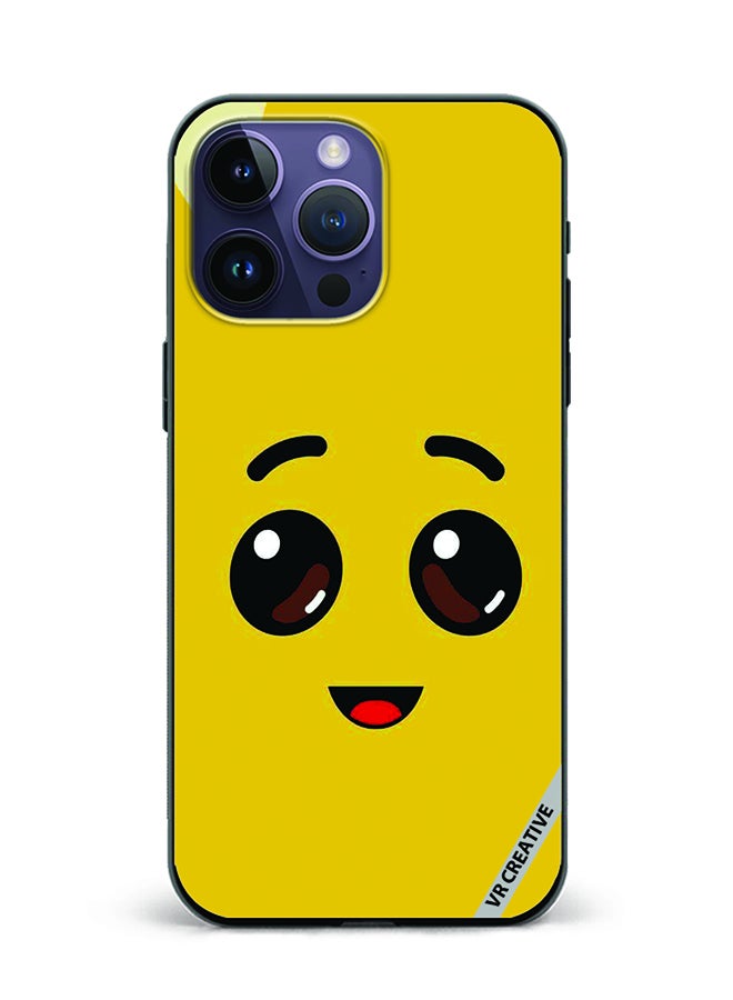 VR CREATIVE Protective Case Cover For Apple iPhone 16 Pro Max Banana Smiley Design Multicolour