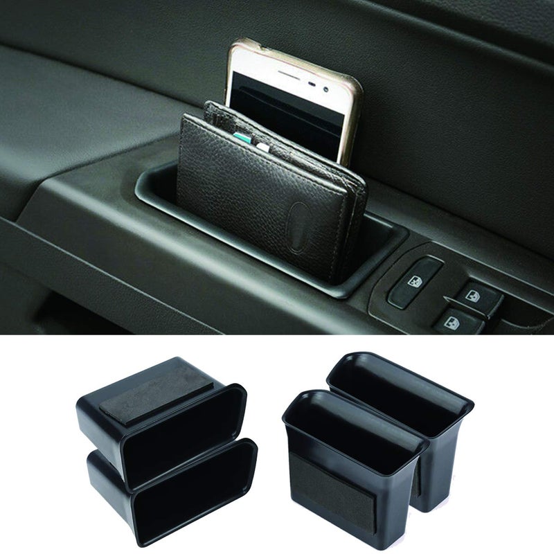 Citumo 4PK Armrest Container Door Storage Organizer Box Tray Handle for VW Volkswagen Atlas 2018-2022 Atlas Cross Sport (2 Front & 2 Rear) - Image 1