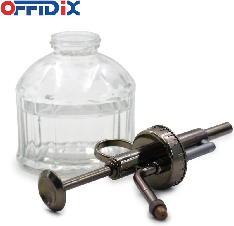 OFFIDIX Transparent Glass Watering Spray Bottle,Plant Mister with Plastic Bronze Plastic Top Pump, Glass Small Watering Can for Indoor Potted Plant, Outdoor Indoor Garden, Plants, Cleaning Solutions - Image 4