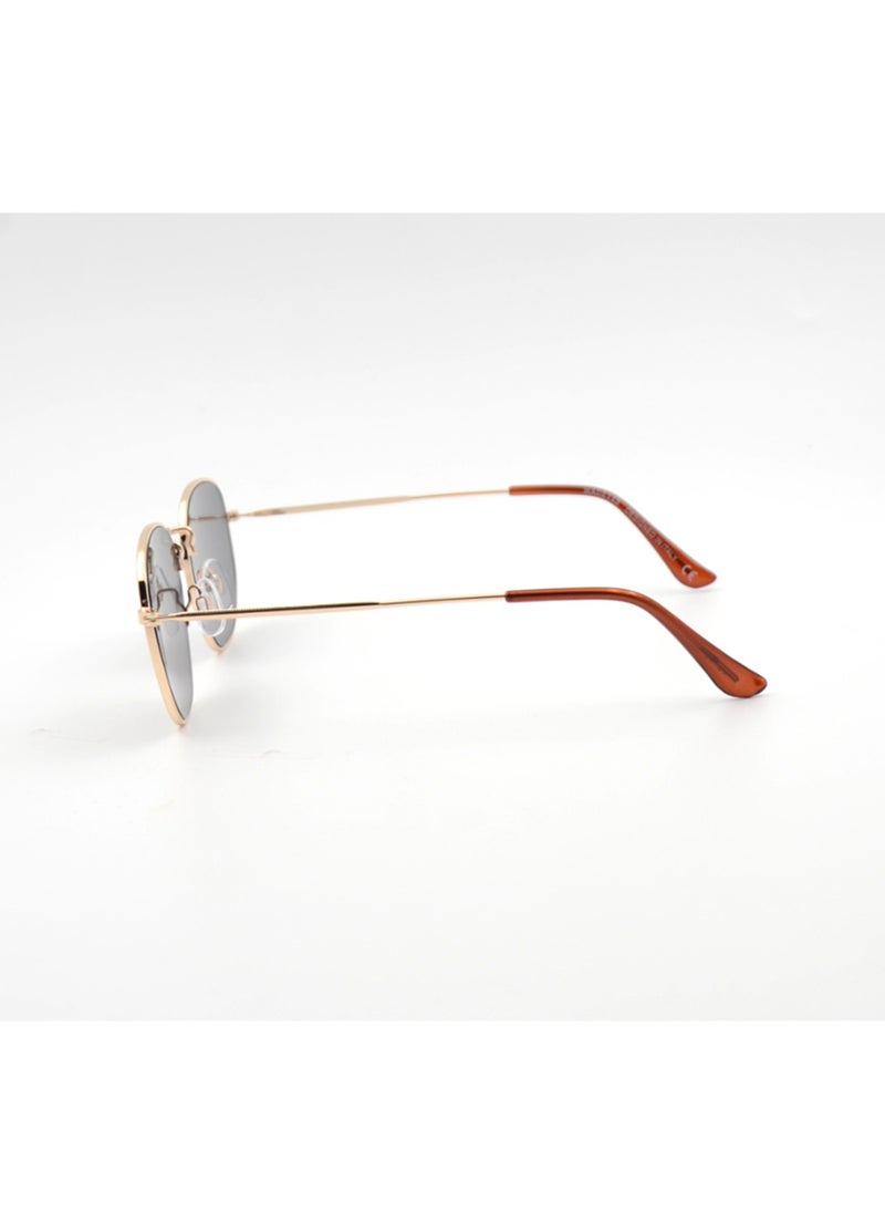 MADEYES Unisex UV Protection Sunglasses EE24M120-2 - Gold/Brown  - Image 3