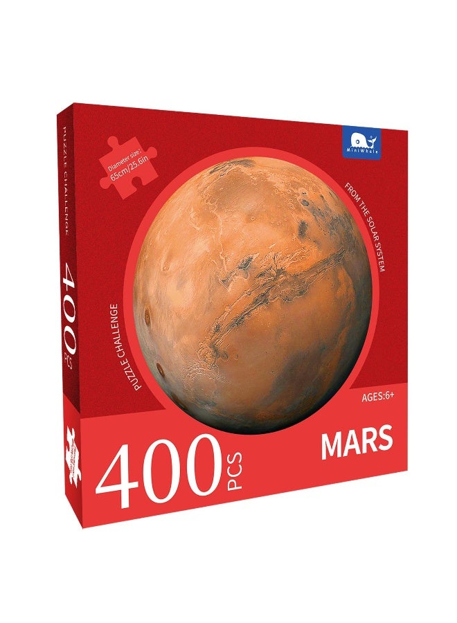 400 Pieces Mars Puzzles For Adults Kids Space Gifts Planet Puzzle - Image 1