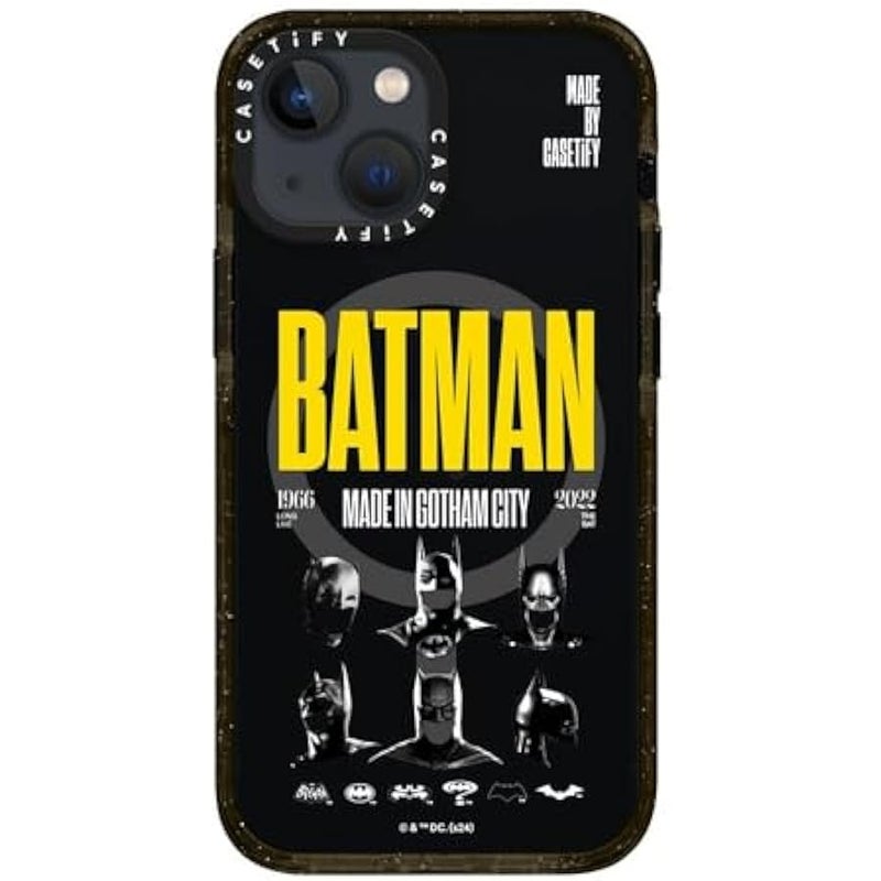 Casetify Impact iPhone 13 Mini Case 【Batman Co-Lab / 4X Military Grade Drop Tested / 8.2ft Drop Protection/Compatible with Magsafe】 - Made in Gotham City - Clear Black - Image 3