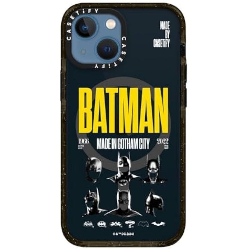 Casetify Impact iPhone 13 Mini Case 【Batman Co-Lab / 4X Military Grade Drop Tested / 8.2ft Drop Protection/Compatible with Magsafe】 - Made in Gotham City - Clear Black - Image 4