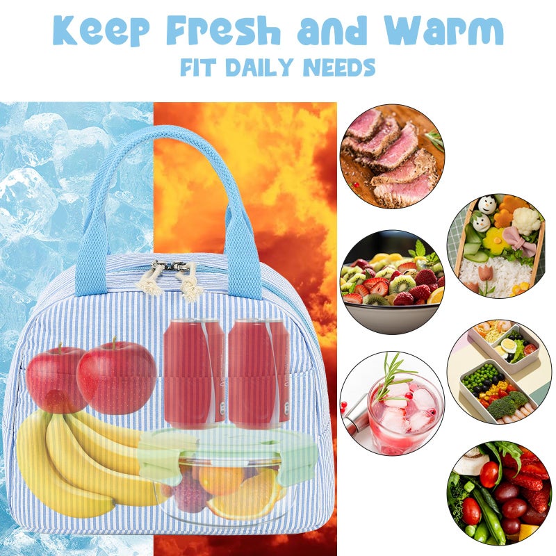 Bluboon Lunch Box for Women Cute Lunch Bag Reusable Insulated Lunch Bags Large Capacity Lunchbox Cooler for Work Picnic or Travel - Image 5