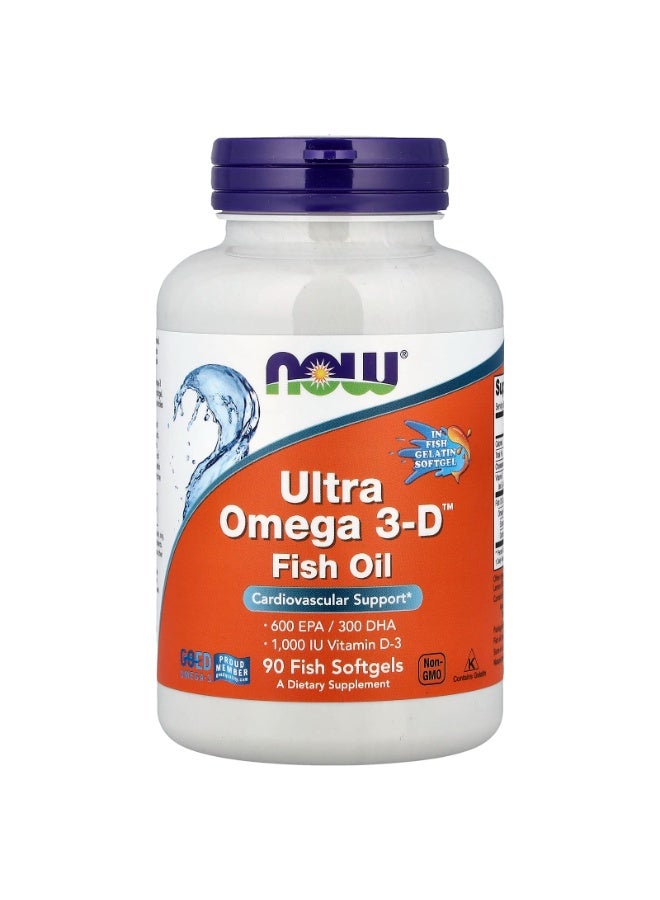 او فودز، زيت السمك ألترا أوميغا 3-دي™، 90 كبسولة هلامية من السمك