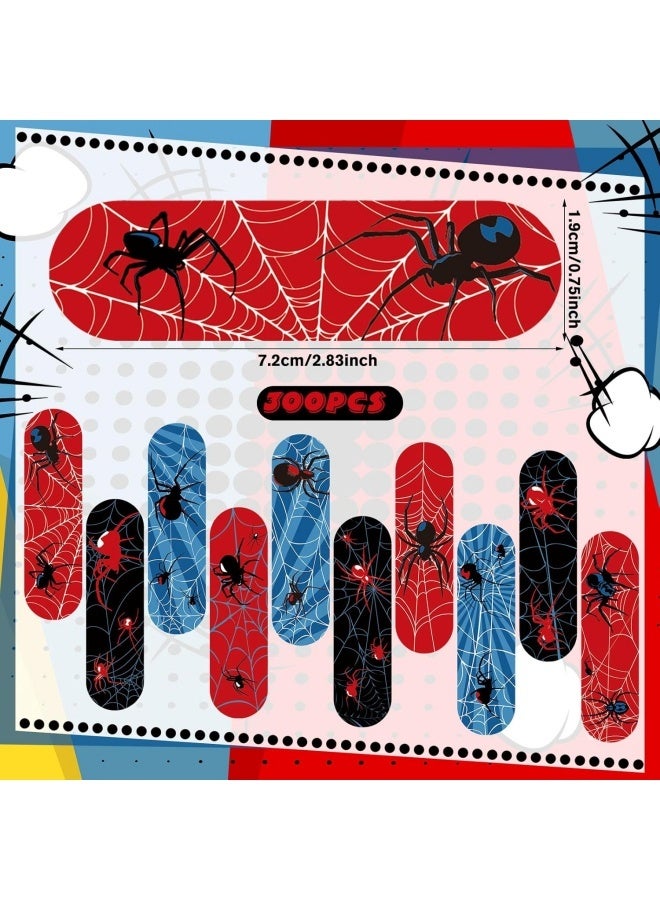 30 pcs Children's Adhesive Bandage Variety Pack — Colorful & Cute, Waterproof & Breathable, Flexible Cartoon Designs — Wound Care & Protection Patches Designed for Boys and Girls (Spider Theme) - Image 3