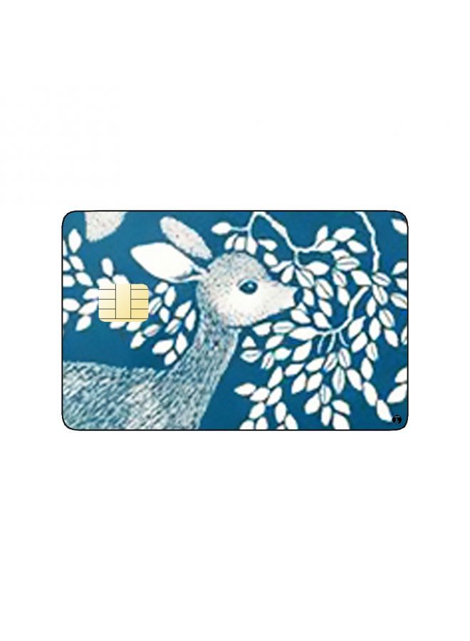 RKN PRINTED BANK CARD STICKER Aesthetic Wild Animals Drawing - Image 2