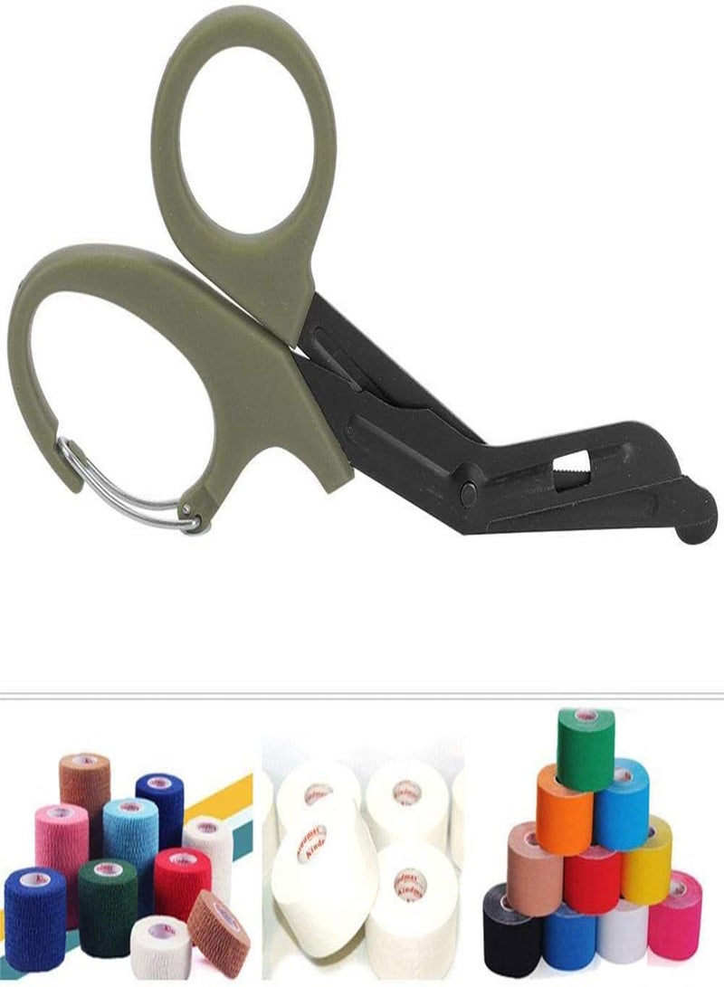 SYOSI Trauma Scissors Medical Scissors with Carabiner, 2PCS 7.5" Bandage Nursing Scissors, Premium Fluoride-Coated Surgical Scissors for Nurses, Doctors, Nursing Students, First Aid, EMT EMS - Image 3