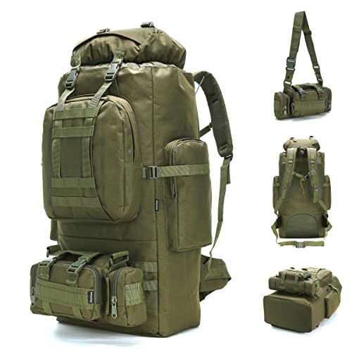 King'sGuard 100L Camping Hiking Backpack Molle Rucksack Military Camping Backpacking Daypack - Image 1