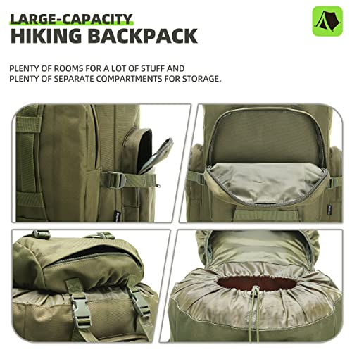 King'sGuard 100L Camping Hiking Backpack Molle Rucksack Military Camping Backpacking Daypack - Image 3