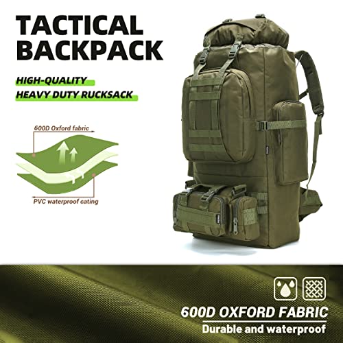King'sGuard 100L Camping Hiking Backpack Molle Rucksack Military Camping Backpacking Daypack - Image 2