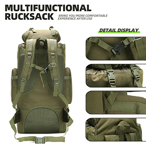 King'sGuard 100L Camping Hiking Backpack Molle Rucksack Military Camping Backpacking Daypack - Image 4