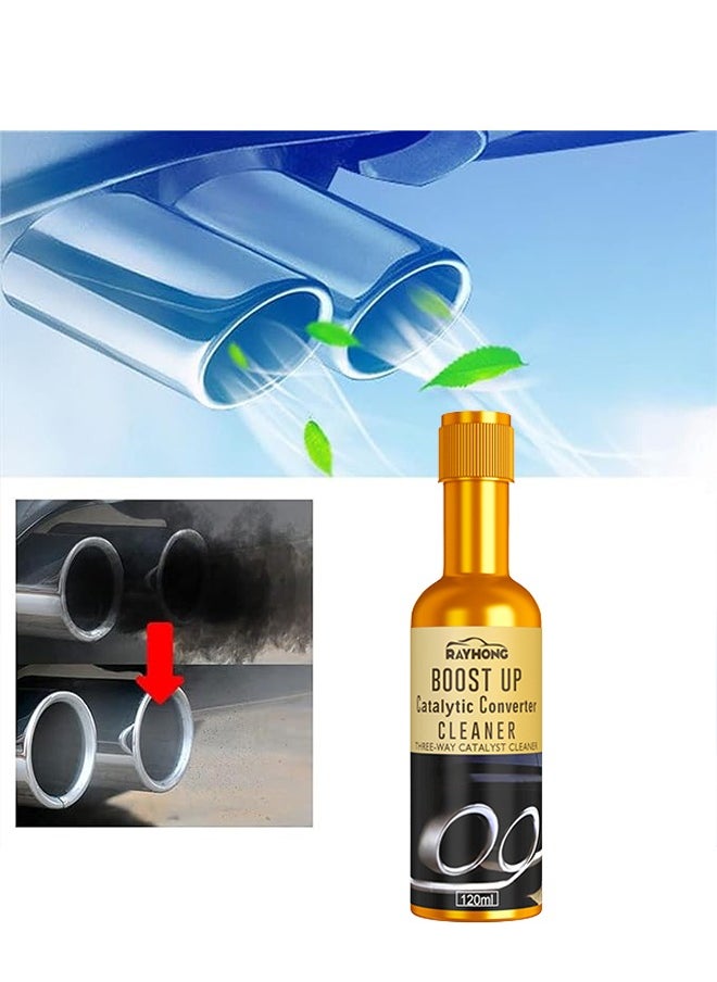 RAYHONG Engine Cleaner 120ml, Instant Car Exhaust Handy Cleaner, Catalytic Converter Cleaner, Auto Parts Engine Boost Up Cleaner, Oil Engine Treatment, Fuel Injectors Cleaner  - Image 1