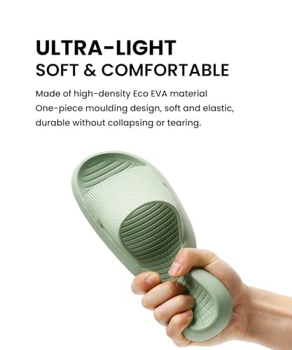Anmerl Shower Shoes for Men and Women, Soft Lightweight Quick-Drying Non-Slip House Slippers Slides for Bathroom, Pool, Beach, Indoor & Outdoor - Image 3