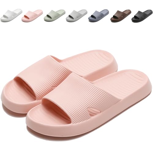 Anmerl Shower Shoes for Men and Women, Soft Lightweight Quick-Drying Non-Slip House Slippers Slides for Bathroom, Pool, Beach, Indoor & Outdoor - Image 2