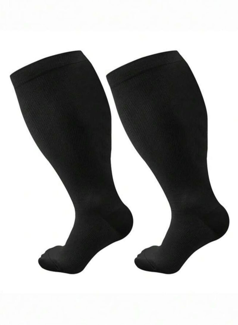 Generic Plus Size Compression Stocking for Sports and Varicose Veins, Grade 2 Elasticity  - Image 1