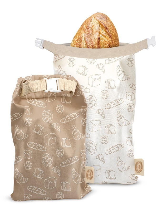 Cozy Bread Reusable Bread Bag Set for Home Bakers | Charming Bread Designs - Image 1