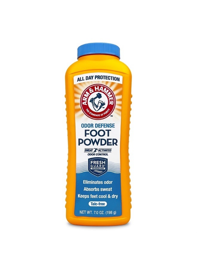 Arm & Hammer Foot Powder for Shoes & Feet, Talc-Free Odor & Moisture Control for Men & Women, 7 oz (1 Pack) - Image 1