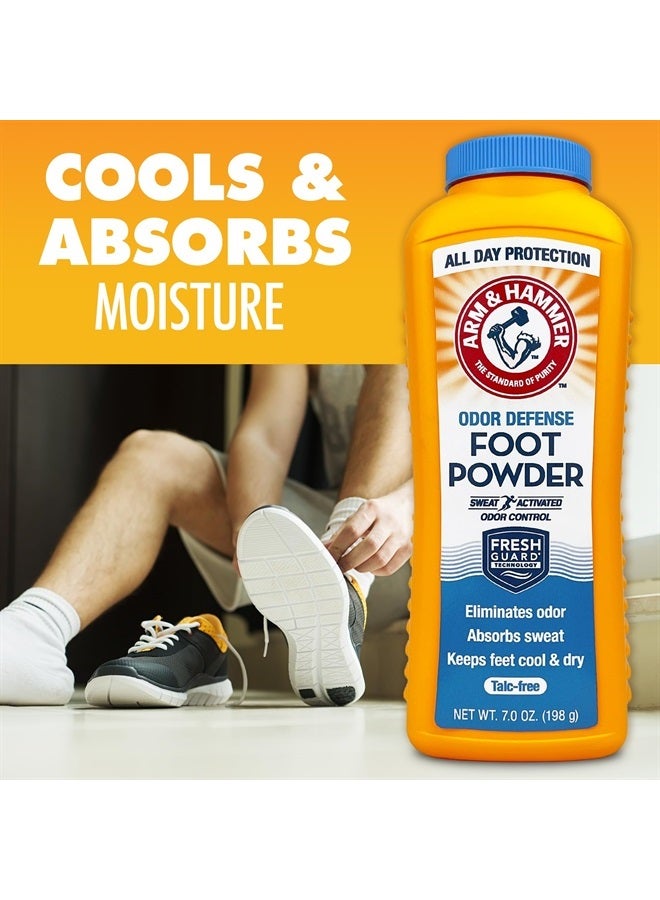 Arm & Hammer Foot Powder for Shoes & Feet, Talc-Free Odor & Moisture Control for Men & Women, 7 oz (1 Pack) - Image 3