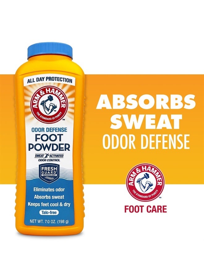 Arm & Hammer Foot Powder for Shoes & Feet, Talc-Free Odor & Moisture Control for Men & Women, 7 oz (1 Pack) - Image 2
