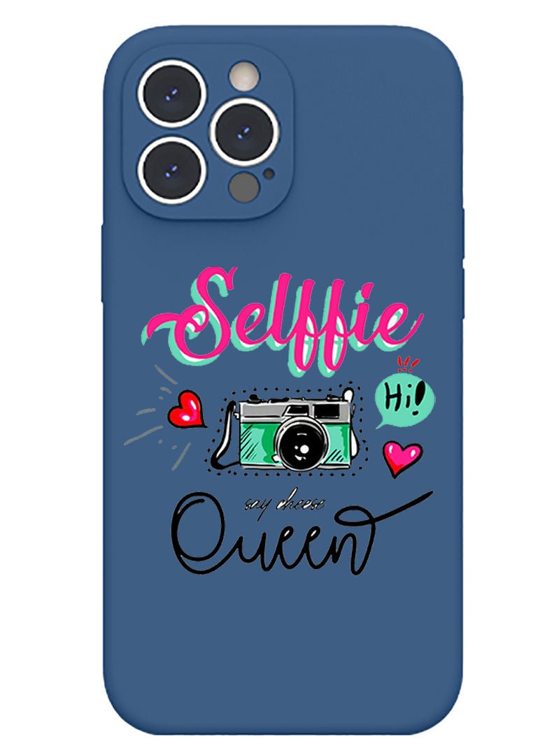 Theodor Protective Slim Fit Case Liquid Silicone Cover with Full Body Protection Anti-Scratch Shockproof Case For iPhone 13 Pro Max Blue  - Sheikh zayed - Image 1