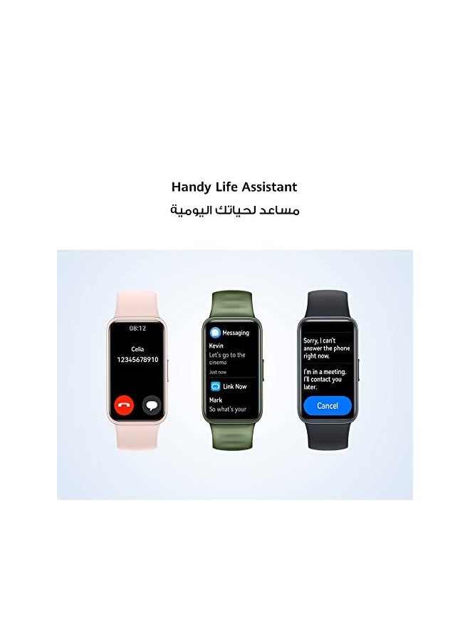 PROMASS - HUAWEI Band 8 Smart Watch, Ultra-thin Design, Scientific Sleeping Tracking, 2-week battery life, Compatible with Android & iOS, 24/7 Health Management, Black - Image 1