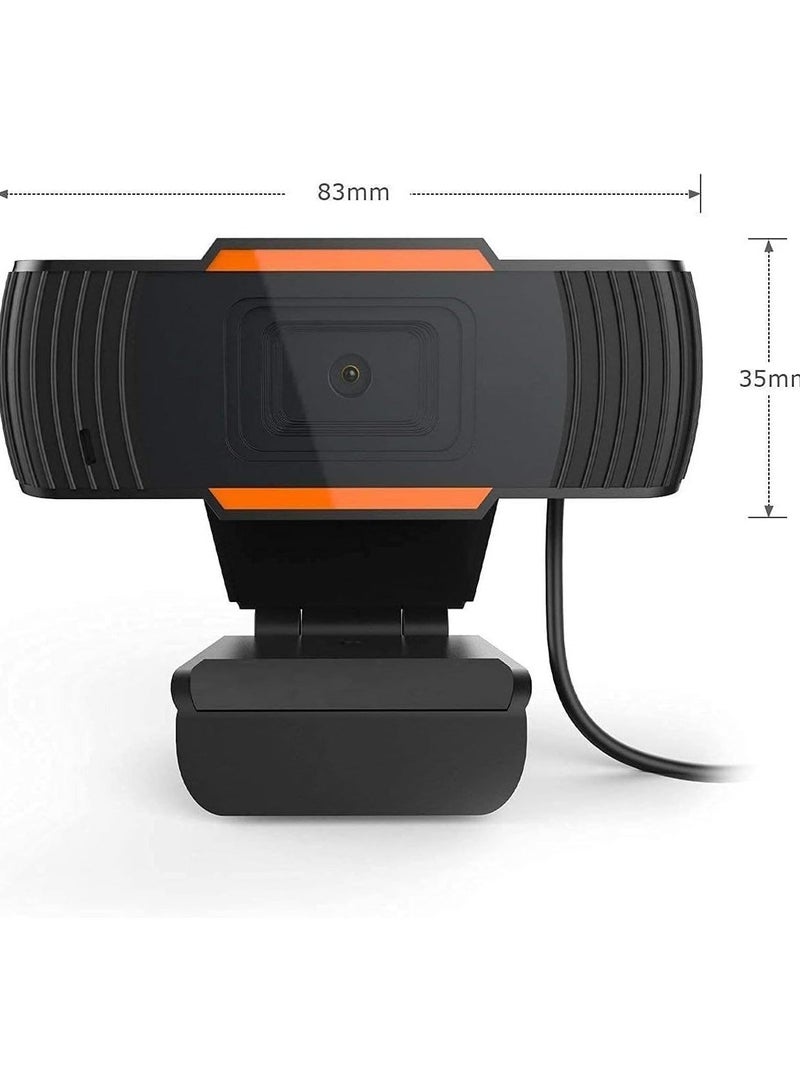 كاميرا ويب بدقة HD 720 بكسل مع ميكروفون للابتوب والكمبيوتر المكتبي – توصيل وتشغيل USB، تركيز تلقائي للبث والمكالمات - Image 4